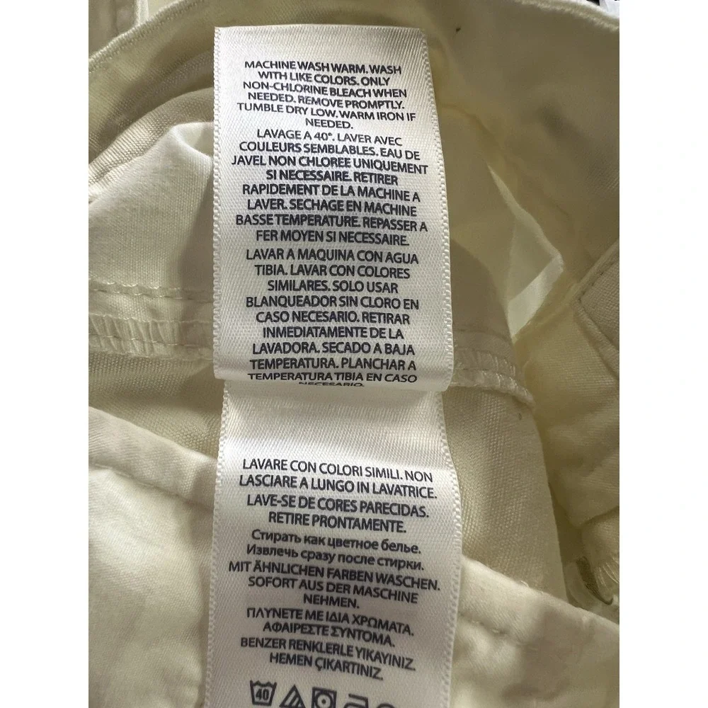 Polo Ralph Lauren‎ Chino Shorts Kids Size 12 White Nevis Cotton Pony Logo NWT